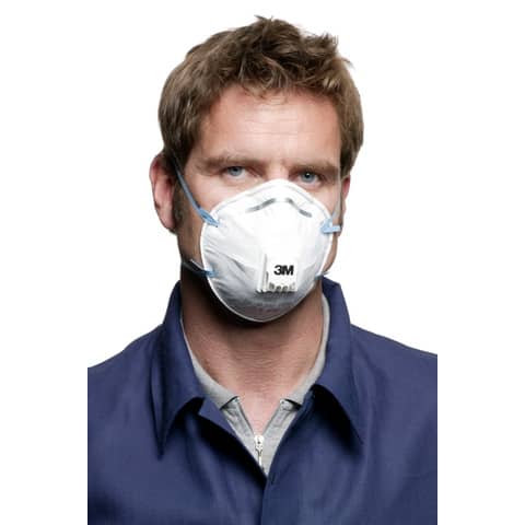 Maschera facciale monouso Moulded 3M serie 8000 Classic con valvola FFP2 conf. 10 pezzi - 7100142986